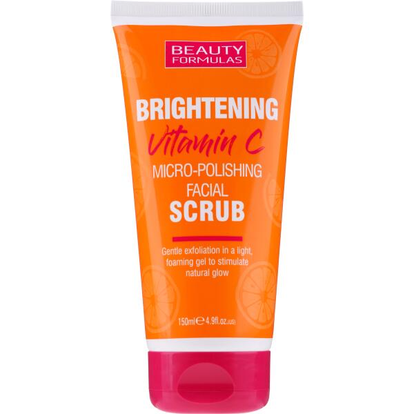 beauty formulas brightening vitamin c micro polishing facial scrub