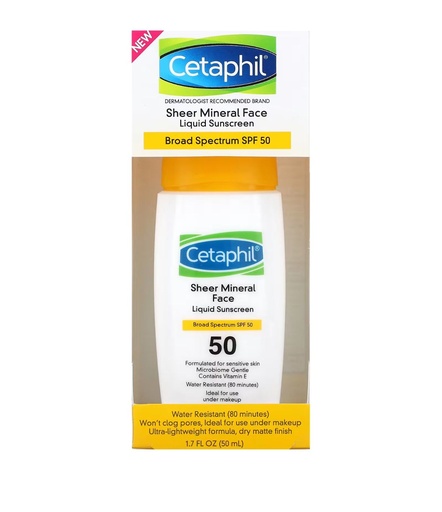 sheer mineral sunscreen face liquid broad spectrum spf 50